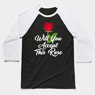 Rose Art Baseball T-Shirt